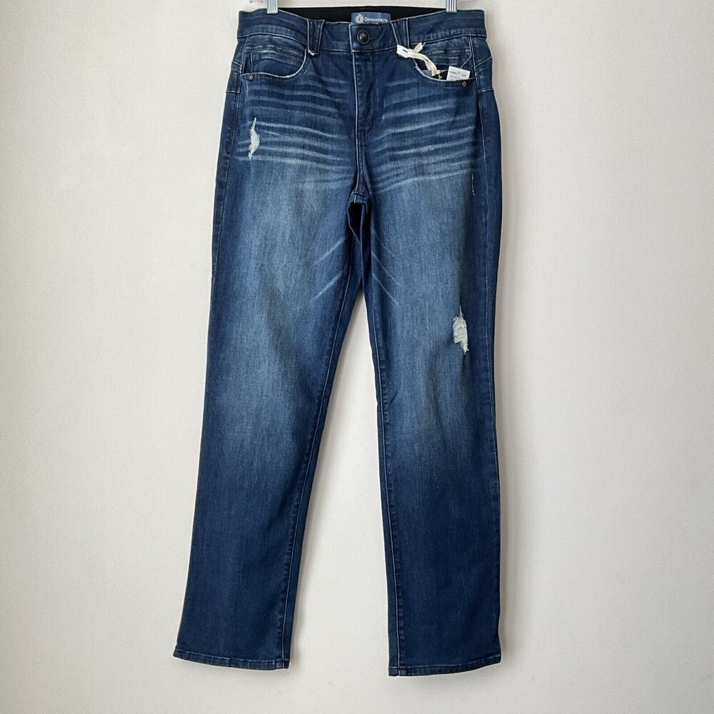 Democracy Straight Leg Ab Solution Curve Equality Jeans Blue 12 - Picture 11 of 11